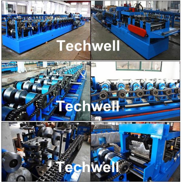Quick Size Interchangeable C Z Purlin Cold Roll Forming Machine For Cee & Zee Purlins
