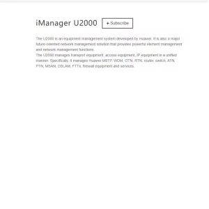 Buy cheap HUAWEI Software iManager U2000 NMS product