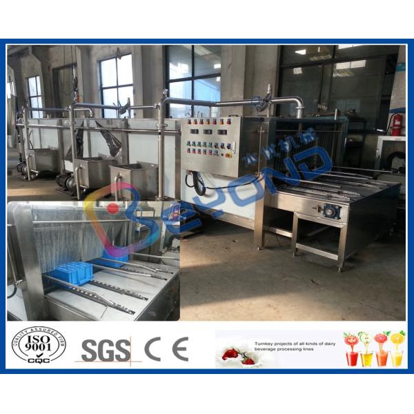 CE Standard 800pcs/H Dairy Industrial Plastic Crate Washing Machine