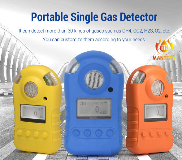 Single H2S Portable Gas Tester 0 - 100ppm Range Electrochemical Gas Sensor