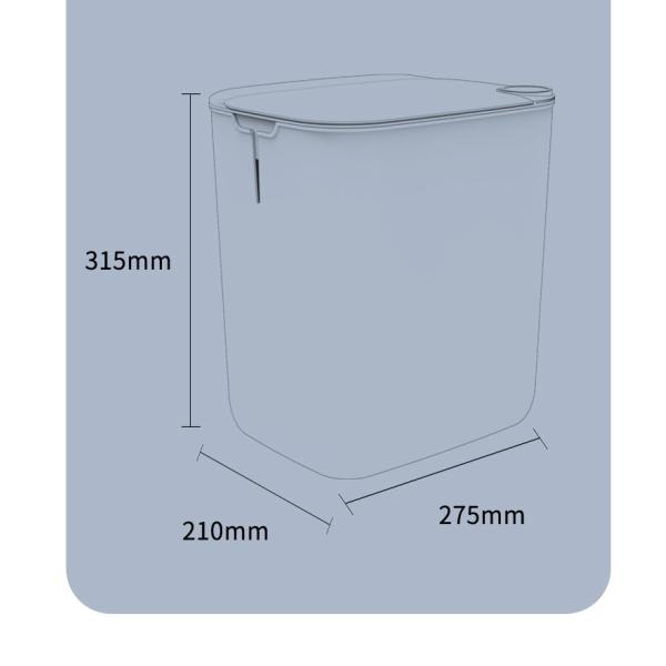 18L/20L Drawstring Packaging Intelligent Induction Multiple Induction Modes Large Capacity Electronic Sports Plastic Trash Can