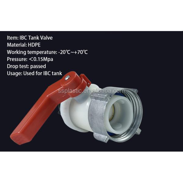 High Temperature Butterfly Structure for IBC Tank Valve Structure 62mm 75mm Ball