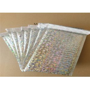 Biodegradable Shiny Holographic Mailing Bags / Bubble Padded Envelope