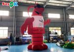 Red Animal Giant Lobster Inflatable Model With 2 Years Warranty