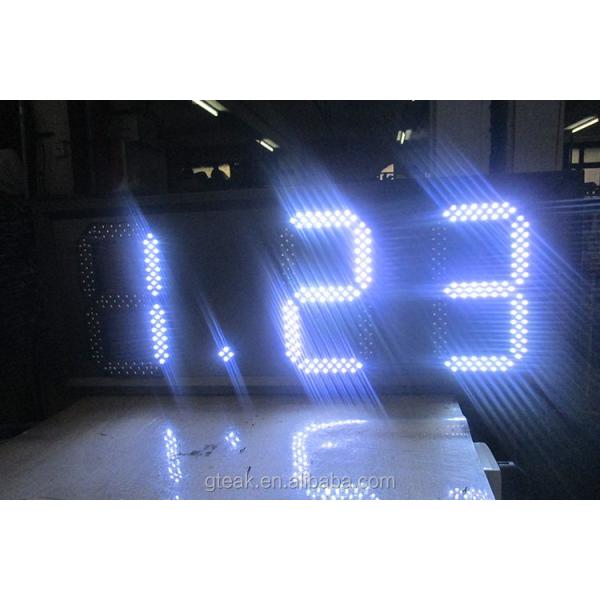shenzhen guangzhou gas station price board red white blue green 7 segment digital led gas price sign for gas station