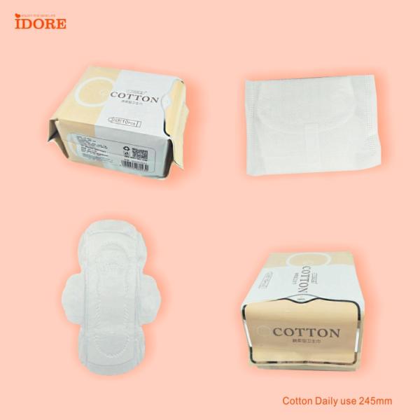 245mm Cotton Based Sanitary Pads