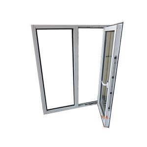 Buy cheap Tilt And Turn Flush Upvc Balcony Windows Double Glazed product