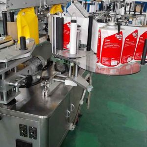 China CE Automatic Bag Labeling Machine 500W Automatic Sticker Machine on sale