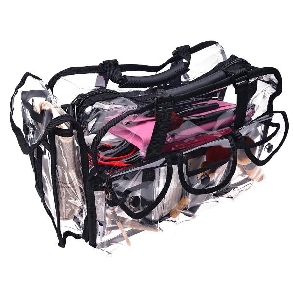 Shoulder Bag Makeup Organizer Toiletry Bag 7 External Pockets,Travel Makeup Cosmetic Bag,Multifunctional Large capacity