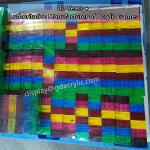 Custom Acrylic Tumble Tower 54 Blocks Stacking Game