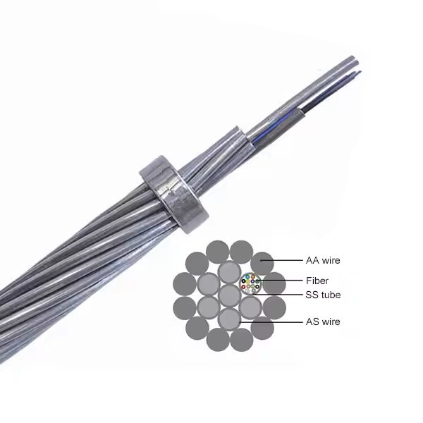 OPGW-96B1 96 Core Optical Fiber Composite Overhead Ground Wire