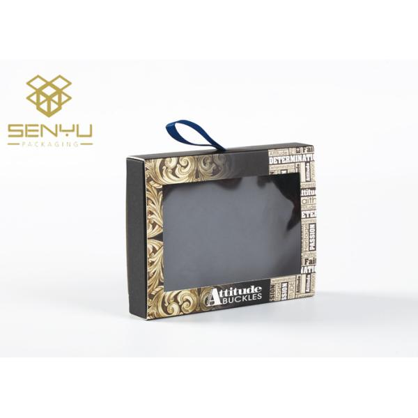 Gift Custom Window Box Packaging / 350g Cardboard Corrugated Window Boxes