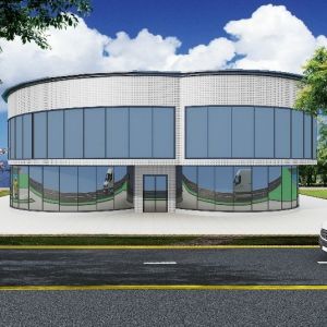 Buy cheap OEM Steel Structure Exhibition Hall Recyclable Steel Warehouse Buildings product