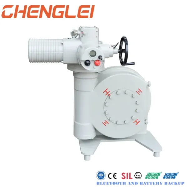 Chenglei Dq 4000n. M Quarter Turn 110V AC Intelligent on-off Electric Ball Valve Actuator with Gear Box