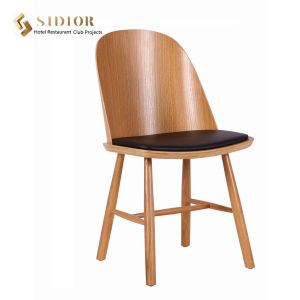 Buy cheap Stackable Wood Upholstered Dining Chairs Ergonomically OEM ODM product