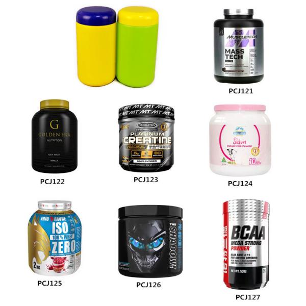 Dome Cap Plastic Powder Canister 800ml BPA Free Calcium Tablets Bottle