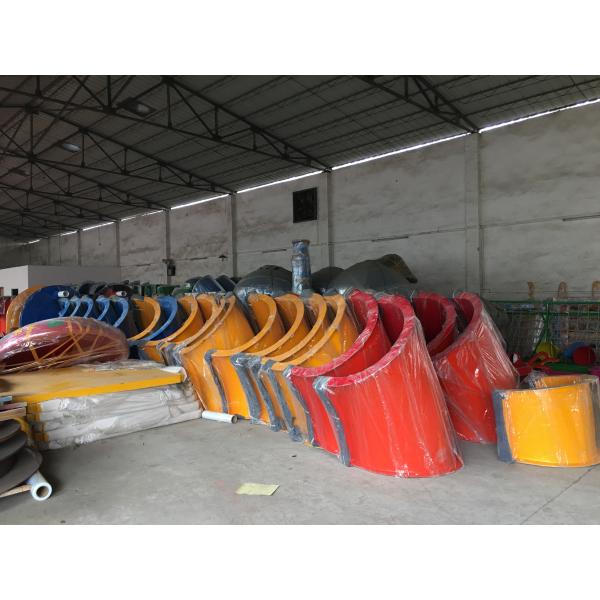 Outdoor swimming pool Water Park Fiberglass Sled Cannon Barrel Slide Customized Height With Installation Detailed Drawings Attached