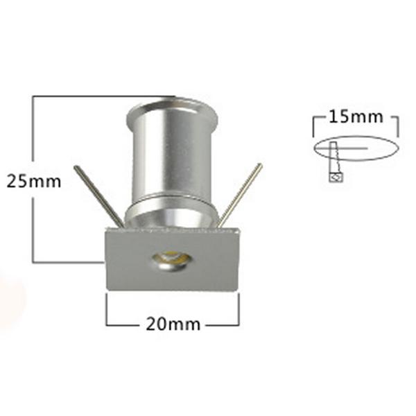 IP44 Square Mini LED Ceiling spotlights 85 - 277Vac For Bar , Hotel