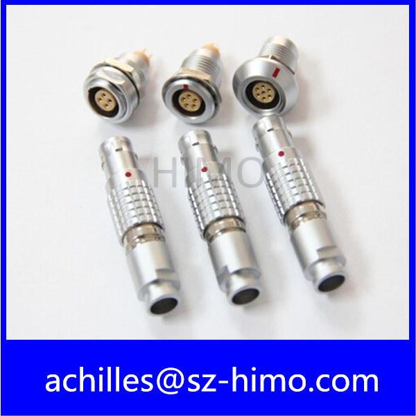 Quality FGG EGG 1B 307 push pull 7 pin lemo power connector plug and socket for sale