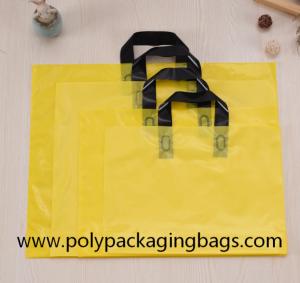 Buy cheap Thickness 0.1mm Yellow PE Die Cutting Hand Bags product