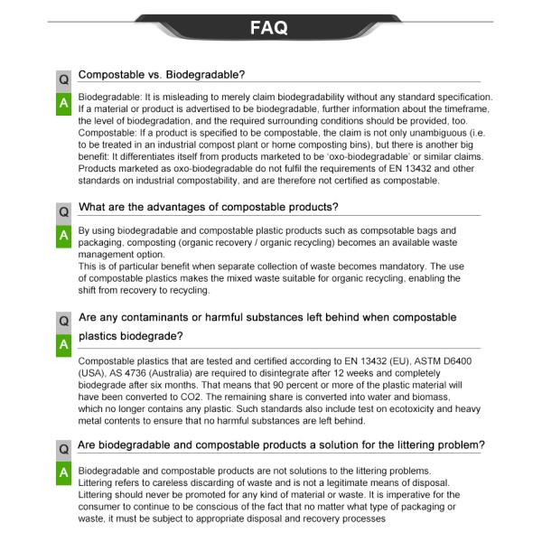 biodegradable garment bags custom logo design corn starch plastic self-adhesive bags