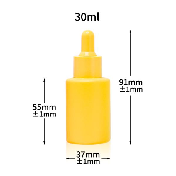 Serum Matte Glass Dropper Bottle 30ml Frosted Cosmetic Essential Oil Bottle 1oz