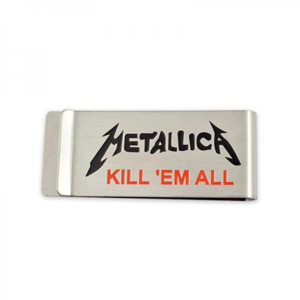 Promotional Metal stainless steel wallet money clip Metal logo customized