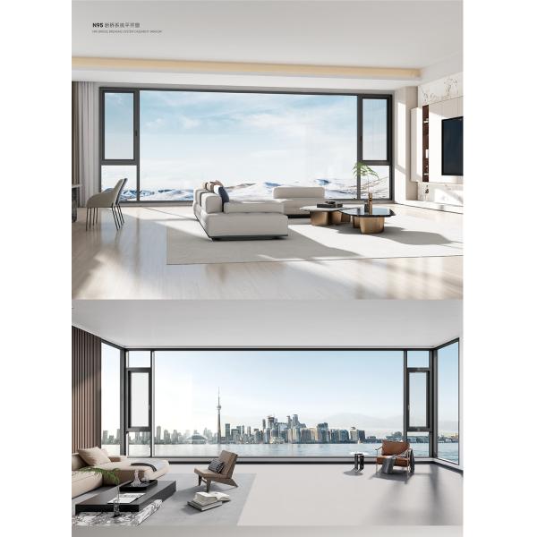 140mm Aluminum Sliding Window with Multi-Point Locking System