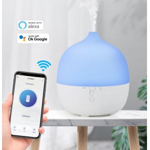 BPA Free 300ml 12W Wifi Ultrasonic Aroma Diffuser 30ml/hr