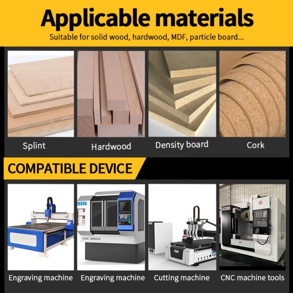 HRC55 Carbide CNC Wood Router Bit for High Speed Processing and CNC Process