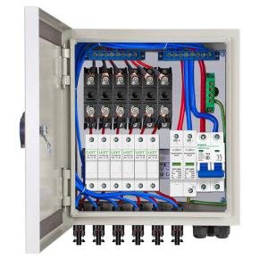 Buy cheap Electrical PV Combiner Box 1000VDC Avoid Damage To Photovoltaic Panels product