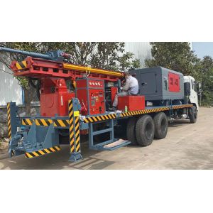 Buy cheap 300 Meters Borehole Drilling Rig Truck Mounted product