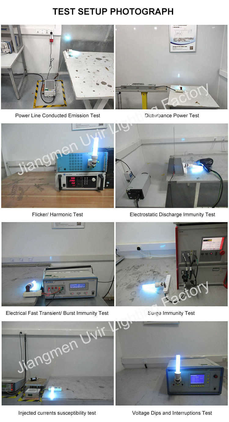 220V UVC Germicidal Lamp E27 15W for Home Medical Office Sterilization