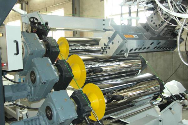 Quality High Tension Fireproof Conical Twin Screw Extruder PVC Sheet Production Line 0.5 - 2mm Sheet Thickness for sale