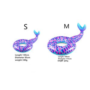 Custom Design Inflatable Mermaid Tail , Inflatable Mermaid Pool Toy Outside