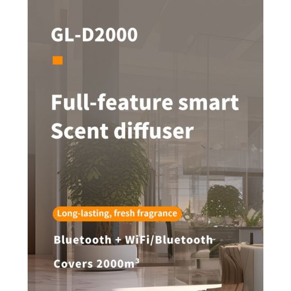 Wall Mounted Large Space Aroma Diffuser Machine 2000cbm Coverage Remote Control