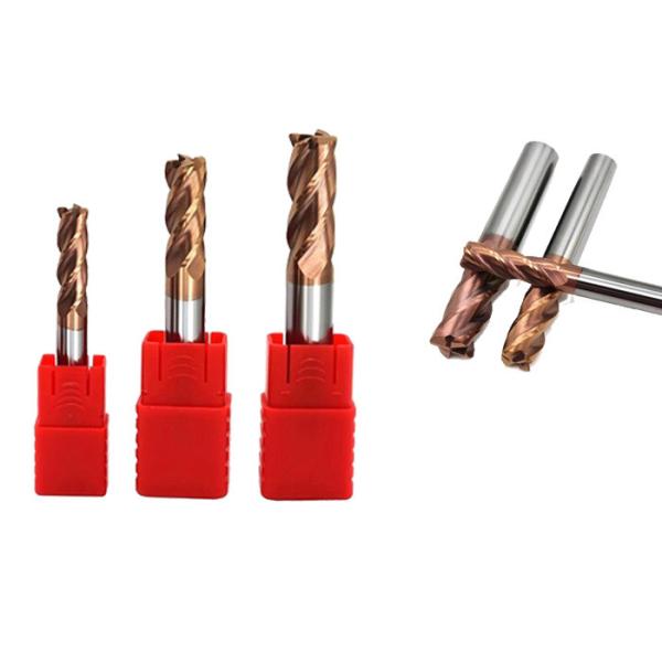 Solid Carbide Corner Radius End Mills , R0.1 / R4.0 Solid Carbide Roughing End Mills