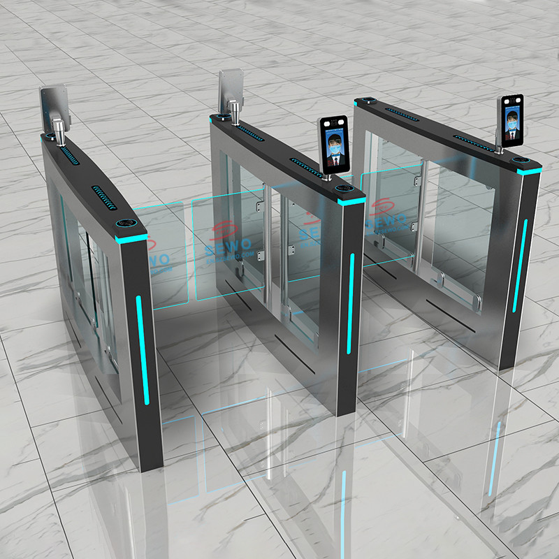 Space-Saving Hospital Entrance Swing Gate Turnstile Durable Solution for Pedestrian Entry in Customized Color