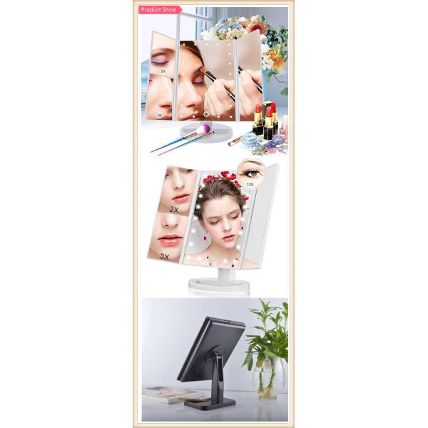 Bathroom Vanity LED Strip Mirror Plastic With Touch Light Body