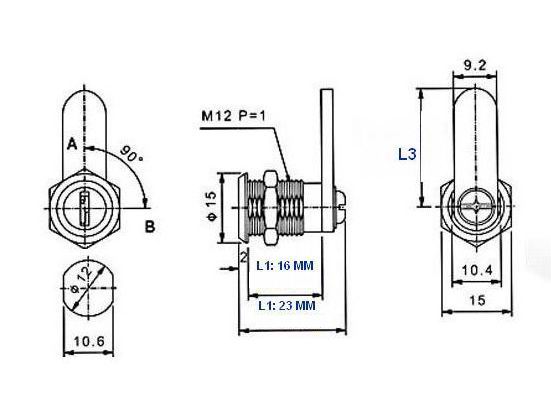 12 Micro / Mini Key Cam Locks for showcase