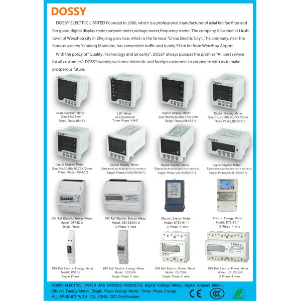 Mini Lcd Digital Single Phase Modbus Electric Energy Meter