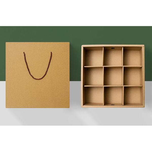 ECO Friendly Recyclable Kraft Corrugated Gift Box For Fruit Packaging No Printing
