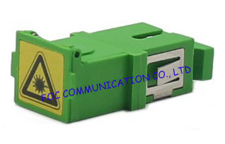 SC Shuttered Optical Fiber Adapter Zirconia Ceramic Sleeve For Local Area Networks