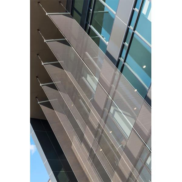 6x8 Architectural Mesh Balustrade Panels Golden Galvanized
