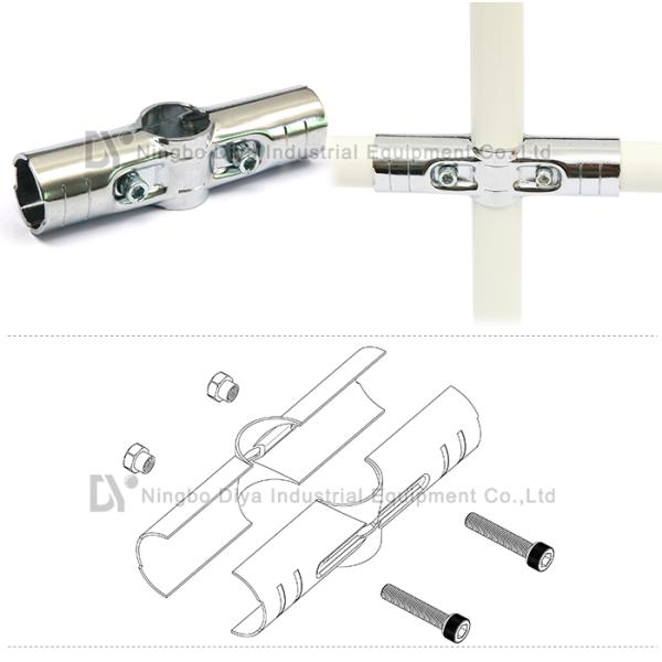 Light Weight Lean Tube Connector 2.3MM Thickness For Cruciform Structure