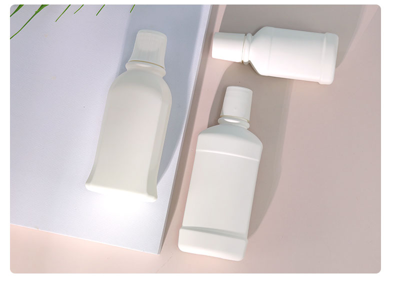 Customized Plastic Mouthwash Bottle 100ml/250ml/300ml Empty Body Lotion Bottles For Cosmetic
