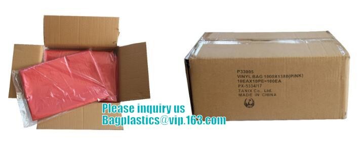 PE asbestos yard waste bags,hazard waste disposal bags,Customized danger warning printing clear polythene LDPE asbestos