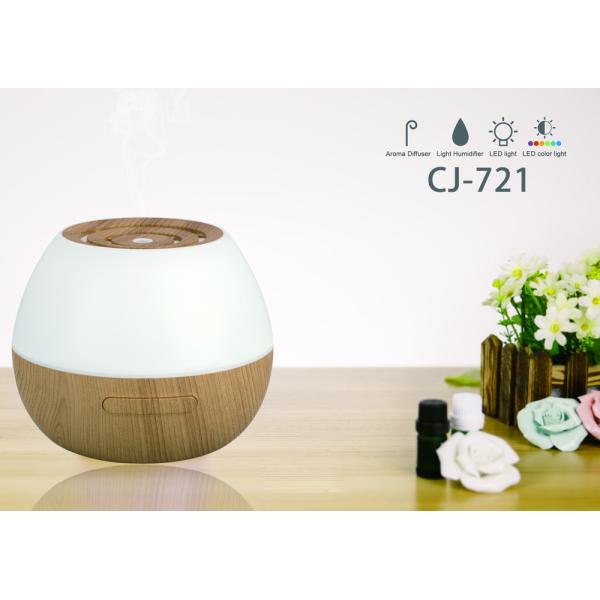 7 LED Lights Air Mist Home 300ml Bamboo Wood Aromatherapy Diffuser