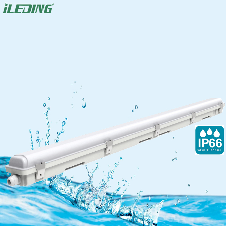 AC 220V ±10% IP67 Waterproof Plastic LED Tri-proof Light Fixture 45W for Corridor