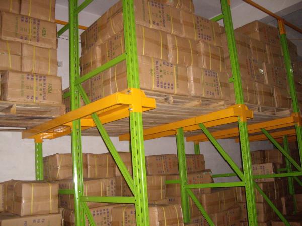 Quality high density Drive in pallet racking with spray powder coating finished for sale